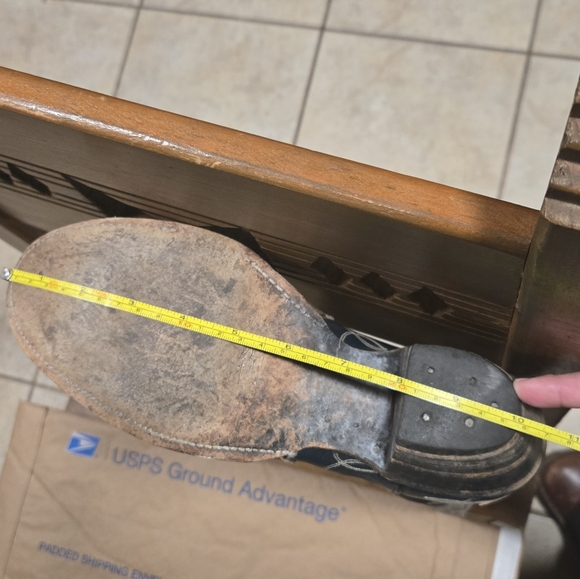 Vintage Green and Gray Western Wear Leather Boots 8 - Picture 11 of 12